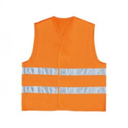 Gilet alta visibilità GILP2 - poliestere - taglia L - arancio fluo - Deltaplus