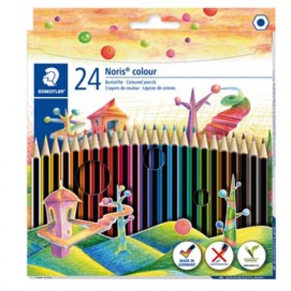 Pastelli colorati Noris Colour - Staedtler - astuccio 24 pezzi Pastelli colorati Noris Colour - Staedtler - astuccio 24 pezzi