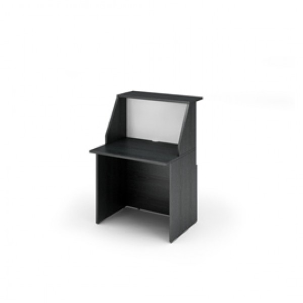 Modulo Prestige reception sopralzo/desktop - 80x76,1x117 cm - nero venato/bianco - Artexport
