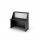 Modulo Prestige reception sopralzo/desktop - 120 x 76,1 x 117 cm - nero venato/bianco - Artexport