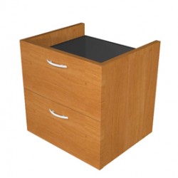 Coppia cassetti per libreria modulare - L40 cm - 36x29x35,5 cm - noce chiaro - Artexport