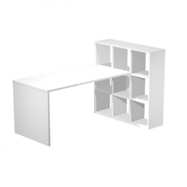 Postazione Home-Office - 9 caselle - 169x104x104 cm - bianco - Artexport Postazione Home-Office - 9 caselle - 169x104x104 cm - bianco - Artexport