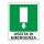 Cartello segnalatore - 25x31 cm - USCITA DI EMERGENZA - alluminio - Cartelli Segnalatori