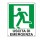 Cartello segnalatore - 25x31 cm - USCITA DI EMERGENZA (sinistra) - alluminio - Cartelli Segnalatori