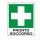 Cartello segnalatore - 12x14,5 cm - PRONTO SOCCORSO - alluminio - Cartelli Segnalatori