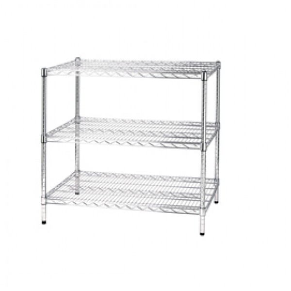 Kit scaffale Archimede - 3 ripiani - 60 x 90 x 90 cm - acciaio cromato - Serena Group Kit scaffale Archimede - 3 ripiani - 60 x 90 x 90 cm - acciaio cromato - Serena Group