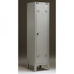 Armadio metallo - spogliatoio - 1 posto - 38x35x180 cm - grigio - Tecnical 2