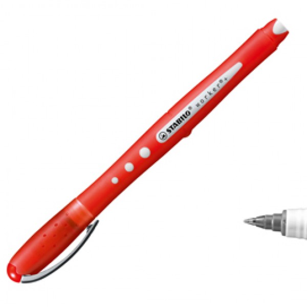 Roller Worker Colorful con cappuccio - punta 0,5mm - rosso - Stabilo Roller Worker Colorful con cappuccio - punta 0,5mm - rosso - Stabilo
