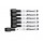 Pennarelli magnetici per lavagne bianche - nero - Nobo / Rexel - conf. 6 pezzi
