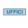 Targhetta adesiva - UFFICI - 165x50 mm - Cartelli Segnalatori