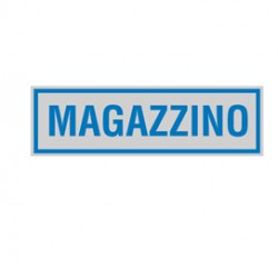Targhetta adesiva - MAGAZZINO - 165x50 mm - Cartelli Segnalatori