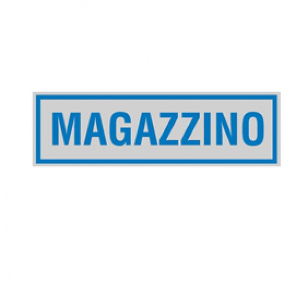 Targhetta adesiva - MAGAZZINO - 165x50 mm - Cartelli Segnalatori