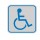 Targhetta adesiva - pittogramma Toilette disabili - 82x82 mm - Cartelli Segnalatori
