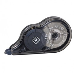 Correttore a nastro 20 Metri - 5mm x 20mt - involucro nero - Osama