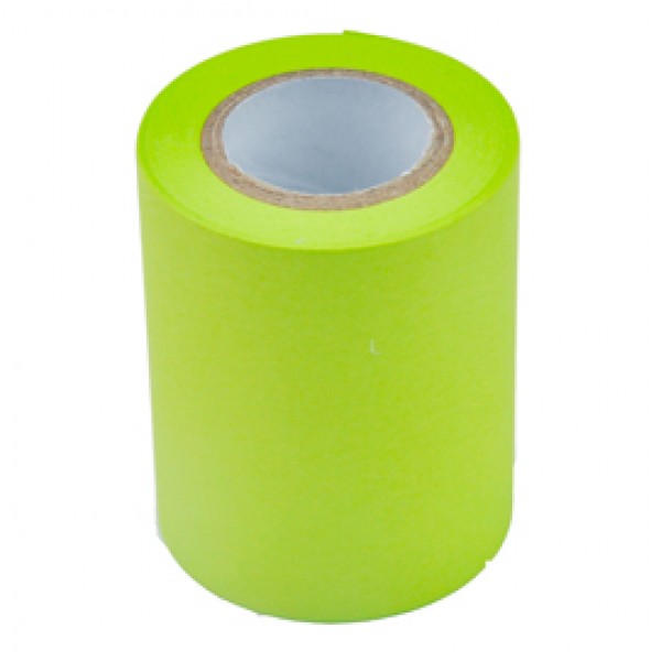 Rotolo ricarica carta autoadesiva - verde neon - 59mm x 10mt - per Memoidea Tape Dispenser - Iternet