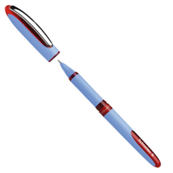Roller One Hybrid N con cappuccio - tratto 0,5mm - rosso - Schneider Roller One Hybrid N con cappuccio - tratto 0,5mm - rosso - Schneider