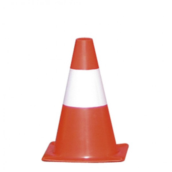 Cono segnaletico - H 30 cm - bianco/rosso Cono segnaletico - H 30 cm - bianco/rosso