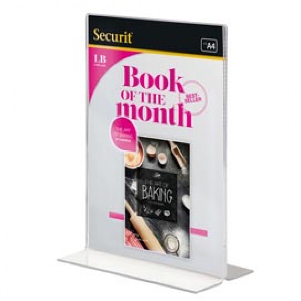 Display Portamenù a T - A4 - Securit Display Portamenù a T - A4 - Securit