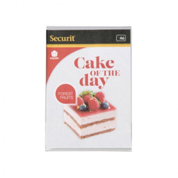 Display Portamenù a L - 10,5x15 cm (A6) - Securit Display Portamenù a L - 10,5x15 cm (A6) - Securit