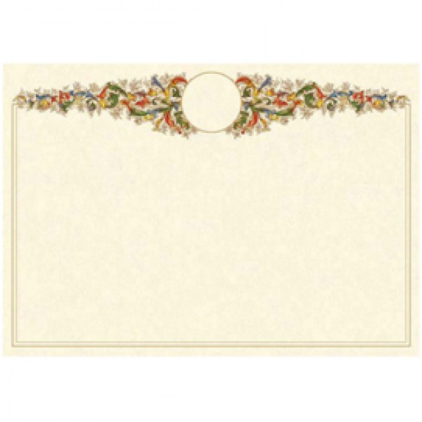 Diplomi in pergamena - stampa offset - A4 - 160 gr - avorio - Kartos - conf. 10 pezzi Diplomi in pergamena - stampa offset - A4 - 160 gr - avorio - Kartos - conf. 10 pezzi