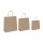 Shopper - maniglie cordino - 18 x 8 x 24 cm - carta biokraft - avana - Mainetti Bags - conf. 25 pezzi