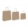 Shopper - maniglie cordino - 22 x 10 x 29 cm - carta biokraft - avana - Mainetti Bags - conf. 25 pezzi