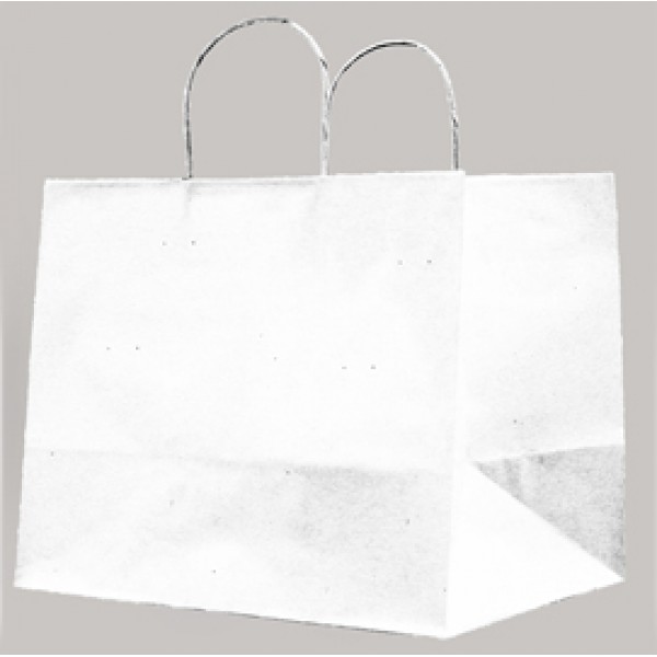 Shopper Large - maniglie cordino - 32 x 20 x 33 cm - carta kraft - bianco - Mainetti Bags - conf. 25 pezzi Shopper Large - maniglie cordino - 32 x 20 x 33 cm - carta kraft - bianco - Mainetti Bags - conf. 25 pezzi