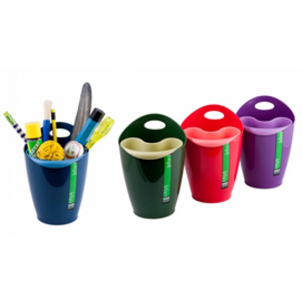 Bicchiere portapenne 2 in 1 - 8x17 cm - mix 4 colori - Lebez Bicchiere portapenne 2 in 1 - 8x17 cm - mix 4 colori - Lebez