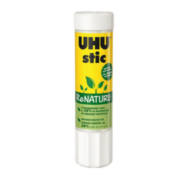 Colla UHU® Stic ReNATURE - 8,2 gr - bianco - UHU® Colla UHU® Stic ReNATURE - 8,2 gr - bianco - UHU®