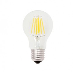 Lampada - Led - goccia - A60 - a filamento - 8W - E27 - 3000K - luce calda - MKC