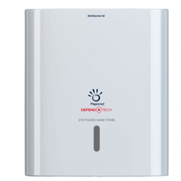 Distributore asciugamani piegati a Z/W Hi-Tech - 29 x 10,8 x 33,6 cm - bianco - Papernet Distributore asciugamani piegati a Z/W Hi-Tech - 29 x 10,8 x 33,6 cm - bianco - Papernet