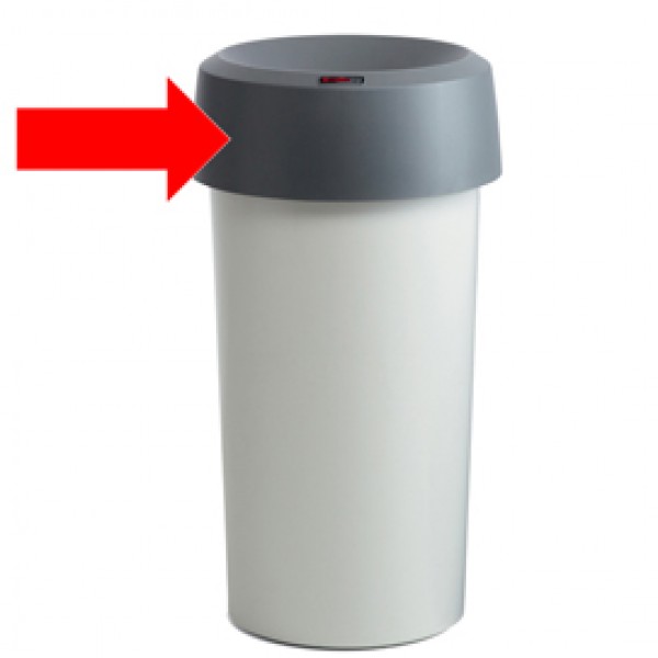 Coperchio per contenitore Modo Round - con fermasacco - 38x15 cm - anello grigio - Rotho Coperchio per contenitore Modo Round - con fermasacco - 38x15 cm - anello grigio - Rotho