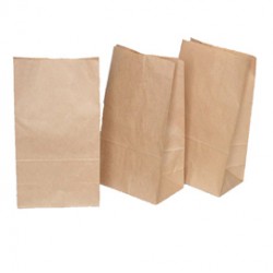 Sacchetti - carta kraft - 17x34 cm - soffietti laterali 6 cm - 45 gr - avana - Rex Sadoch - conf. 100 pezzi