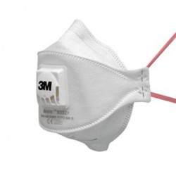 Mascherina Aura 9332+ FFP3 - con valvola - monouso - 3M - conf. 10 pezzi (imbustati singolarmente)