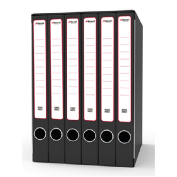Gruppo registratori Sestetto - con 6 cartelle 3 lembi - 25,5x34,5 cm - dorso 23 cm - grigio - Rexel Gruppo registratori Sestetto - con 6 cartelle 3 lembi - 25,5x34,5 cm - dorso 23 cm - grigio - Rexel