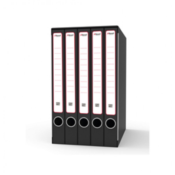 Gruppo registratori Quintetto - con 5 cartelle ad anelli - 23x32 cm - dorso 23 cm - grigio - Rexel Gruppo registratori Quintetto - con 5 cartelle ad anelli - 23x32 cm - dorso 23 cm - grigio - Rexel