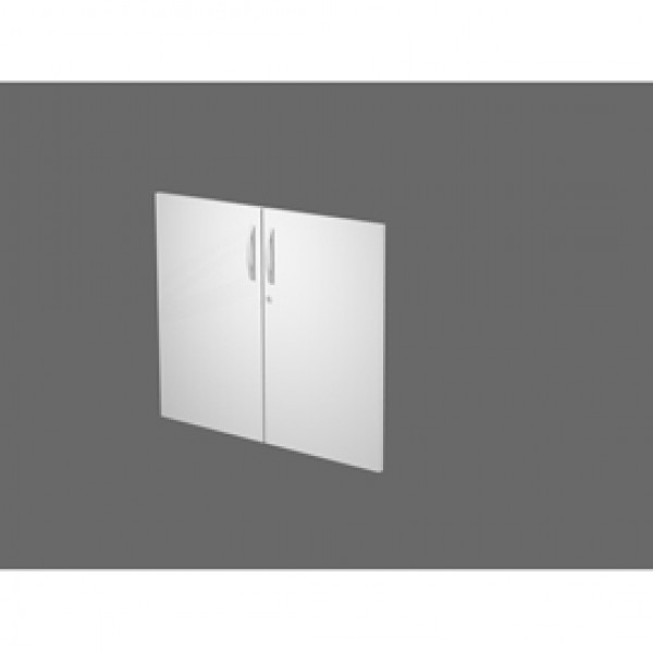 Coppia ante Agorà - per mobile contenitore basso - melaminico - con serratura - bianco - Artexport Coppia ante Agorà - per mobile contenitore basso - melaminico - con serratura - bianco - Artexport