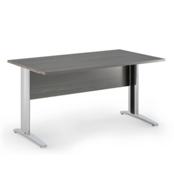 Scrivania Easy fianchi verniciati effetto cromato - lineare - 160 x 80 x 72 cm - frassino toscano - Artexport Scrivania Easy fianchi verniciati effetto cromato - lineare - 160 x 80 x 72 cm - frassino toscano - Artexport