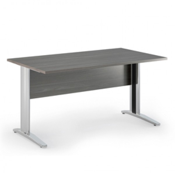 Scrivania Easy fianchi verniciati effetto cromato - lineare - 140 x 80 x 72 cm - frassino toscano - Artexport Scrivania Easy fianchi verniciati effetto cromato - lineare - 140 x 80 x 72 cm - frassino toscano - Artexport