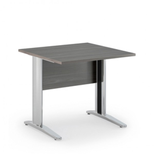 Scrivania Easy fianchi verniciati effetto cromato - lineare - 80 x 80 x 72 cm - frassino toscano - Artexport Scrivania Easy fianchi verniciati effetto cromato - lineare - 80 x 80 x 72 cm - frassino toscano - Artexport