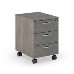 Cassettiera Easy - 3 cassetti - con ruote - 41,8 x 52 x 59,5 cm - frassino toscano - Artexport