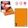 Etichetta adesiva C503 - permanente - 210x297 mm - 1 etichetta per foglio - arancio fluo - Markin - scatola 100 fogli A4