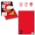 Etichetta adesiva C509 - permanente - 210x148,5 mm - 2 etichette per foglio - rosso fluo - Markin - scatola 100 fogli A4