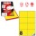 Etichetta adesiva C512 - permanente - 105x74,25 mm - 8 etichette per foglio - giallo fluo - Markin - scatola 100 fogli A4