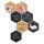 Set Wall Hexagon - lavagne nere e bacheche in sughero esagonali - Securit