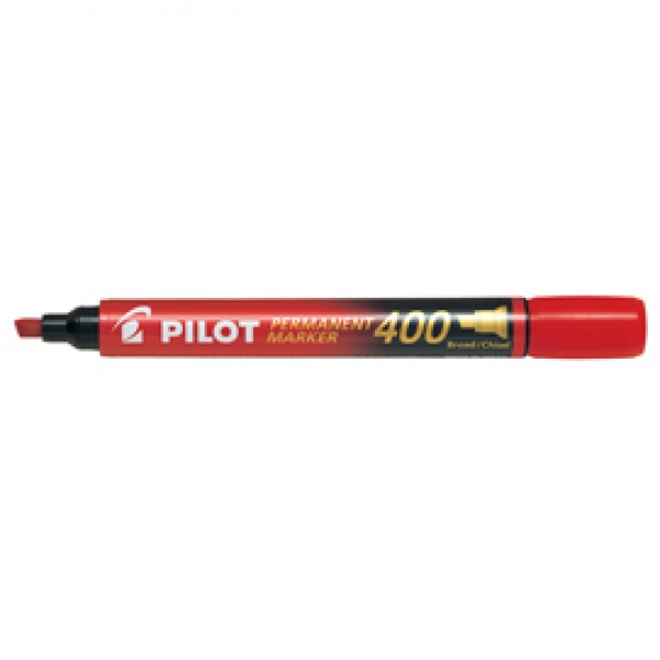 Marcatore Permanente Markers 400 - punta a scalpello 4,50mm - rosso - Pilot Marcatore Permanente Markers 400 - punta a scalpello 4,50mm - rosso - Pilot