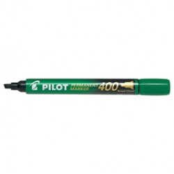 Marcatore Permanente Markers 400 - punta a scalpello 4,50mm - verde - Pilot