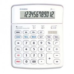 Calcolatrice da tavolo OS 504 - 12 cifre - bianco - Osama