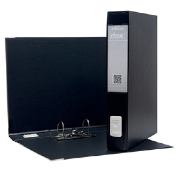 Registratore Dox 5 - dorso 5 cm - protocollo 23x34 cm - nero - Esselte Registratore Dox 5 - dorso 5 cm - protocollo 23x34 cm - nero - Esselte