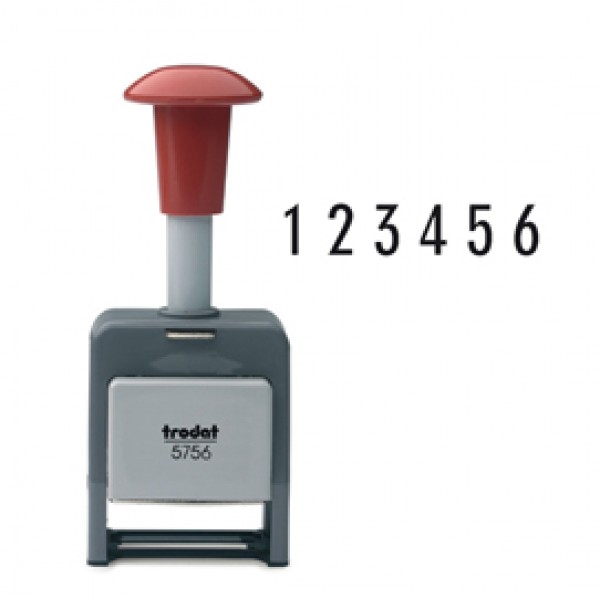 Timbro Numeratore 5756/P - automatico - 6 colonne 5,5 mm - autoinchiostrante - Trodat® Timbro Numeratore 5756/P - automatico - 6 colonne 5,5 mm - autoinchiostrante - Trodat®